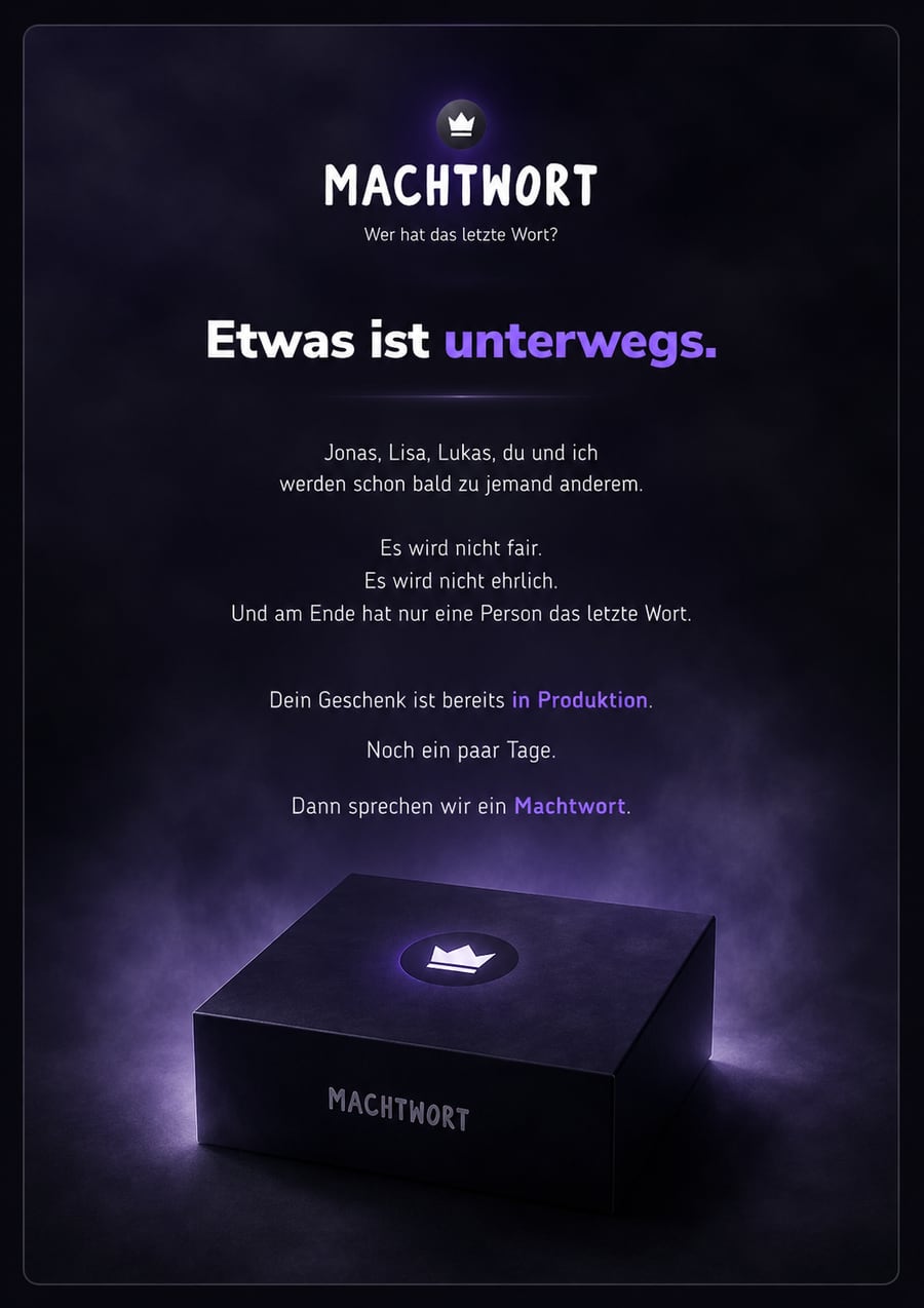Geschenkkarte zum Ausdrucken: Etwas ist unterwegs.